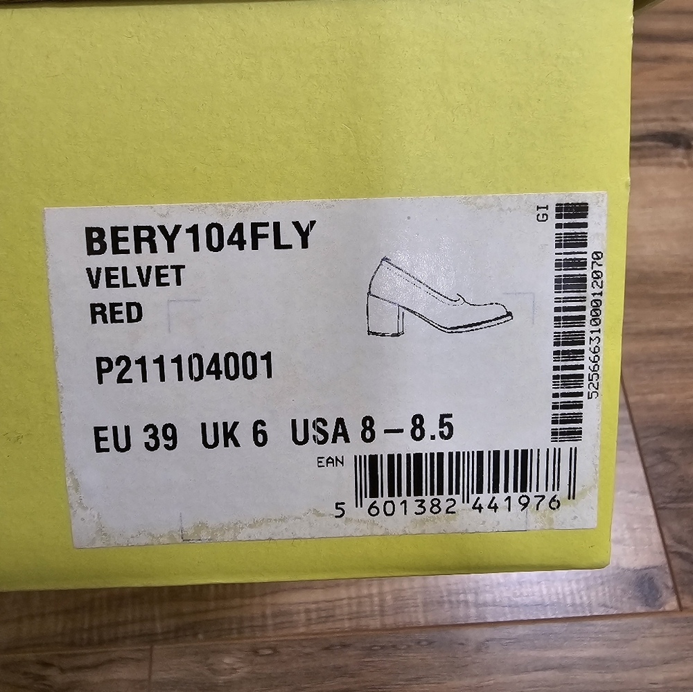 New Fly London Bery104fly Pumps, Red - Picture 14 of 15